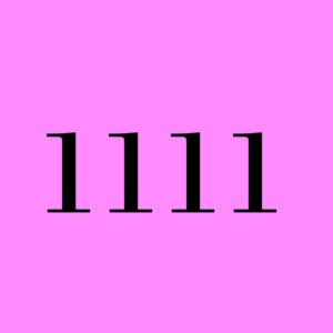meaning of 1111
