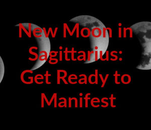 New moon in Sagittarius