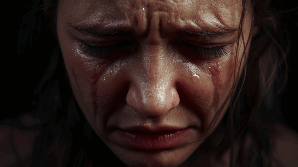 Woman with strong psychic abilities suffering